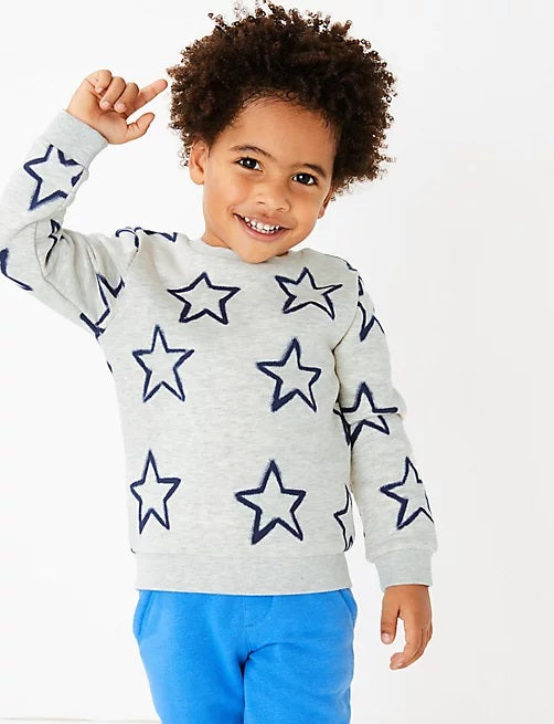 Star Print Sweatshirt