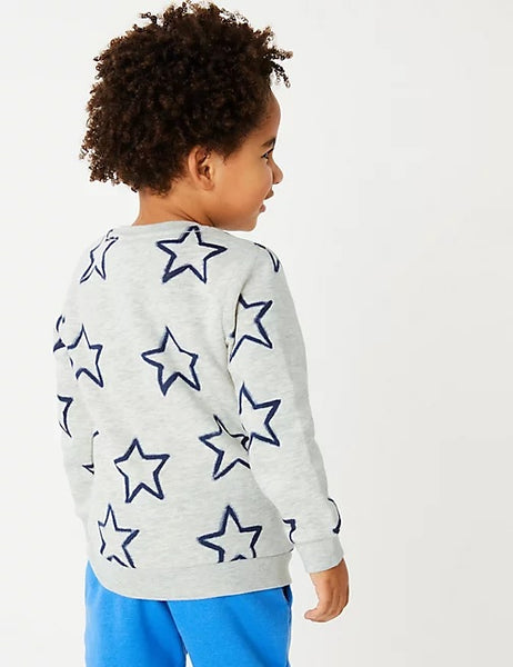 Star Print Sweatshirt