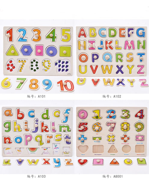 3D Wooden Puzzle Numbers Puzzle Developmental