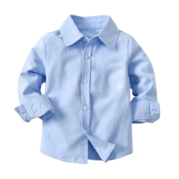 Kid Boy Clothes Set Cool 3PCS Blue Shirt+ Jean Pant+1PC Tie