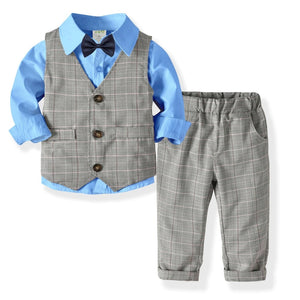 Boys Formal Suits Kids Weeding Party Sets 3pcs