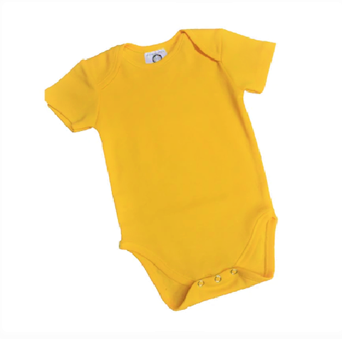 Yellow Short Sleeve Bodysuit