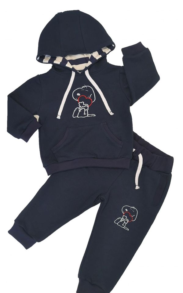 Tracksuit children's / baby set, Snoopy pattern, Navy