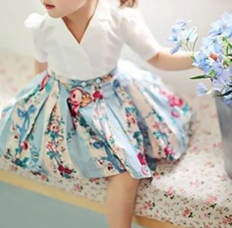 Little Lady Floral A-Line Dress for Baby Girl