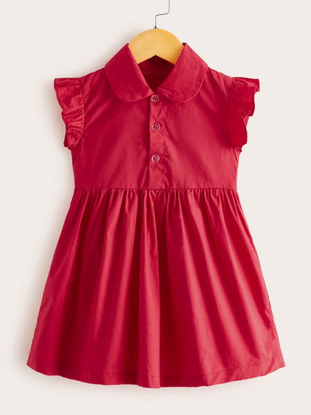 Baby Preppy Style Shirt Dresses