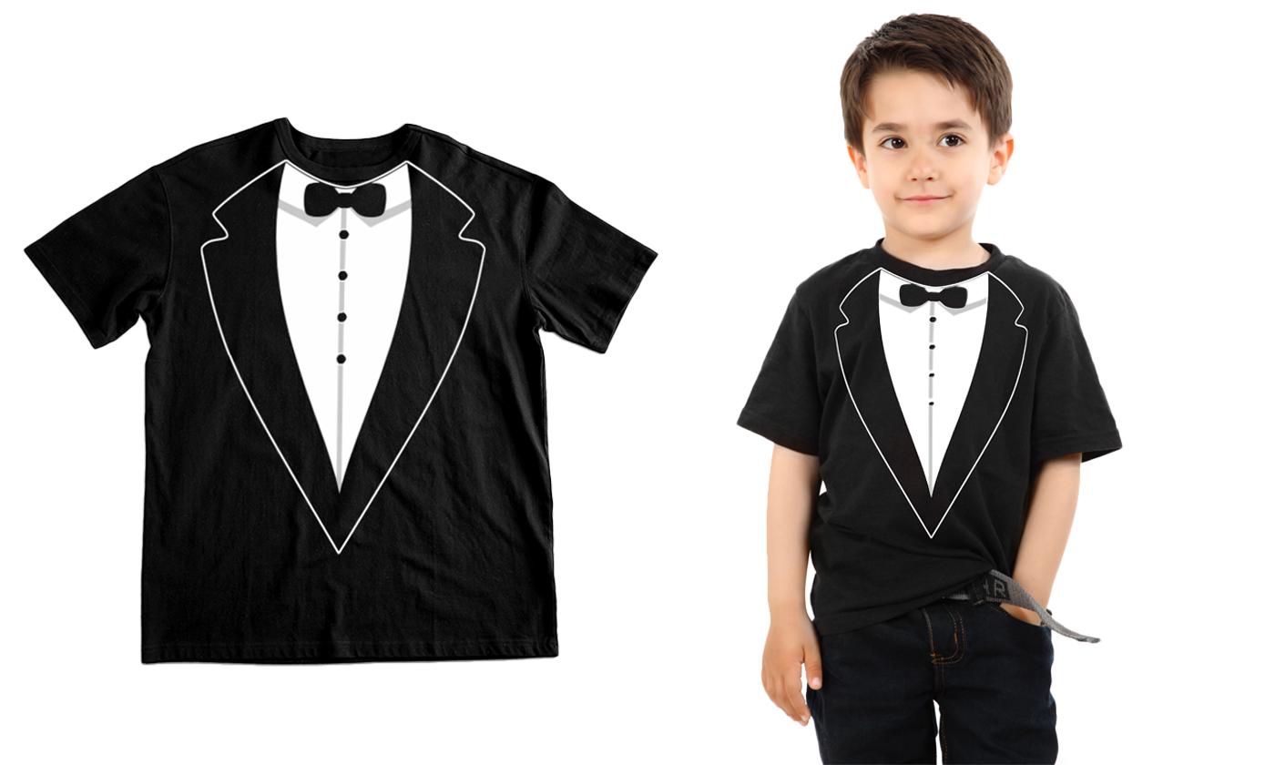 Tuxedo t shirt outlet kids