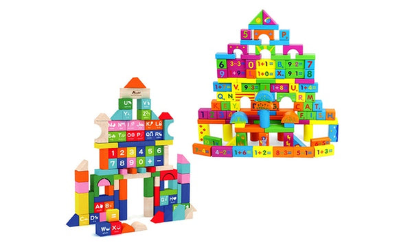 100-Piece Educational Building Blocks Set