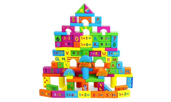 100-Piece Educational Building Blocks Set