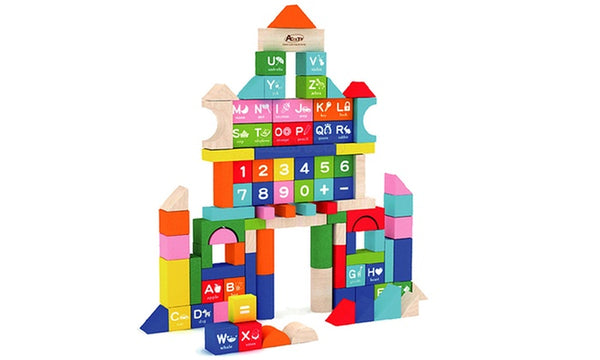 100-Piece Educational Building Blocks Set