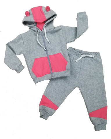 Tracksuit children’s / baby set, Cotton, Grey – Coray