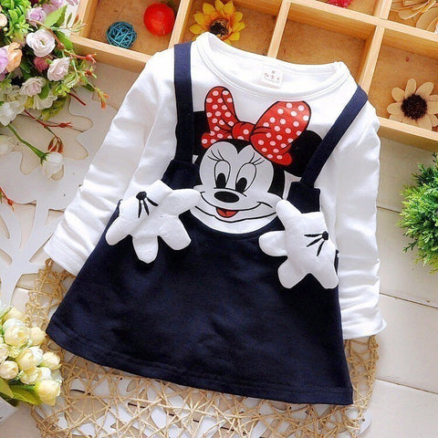 Cotton Dress Minnie Beautiful Princess Girl