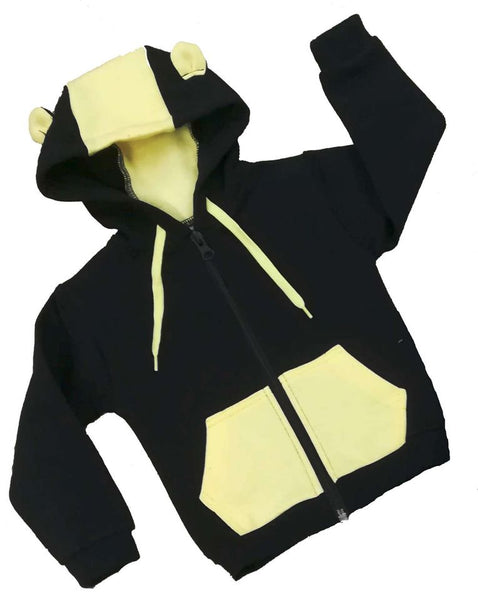 Tracksuit children’s / baby set, Cotton, Black / Yellow