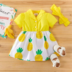 Pineapple  Baby Dress