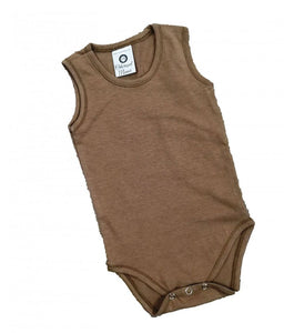 Brown Sleeveless Bodysuit