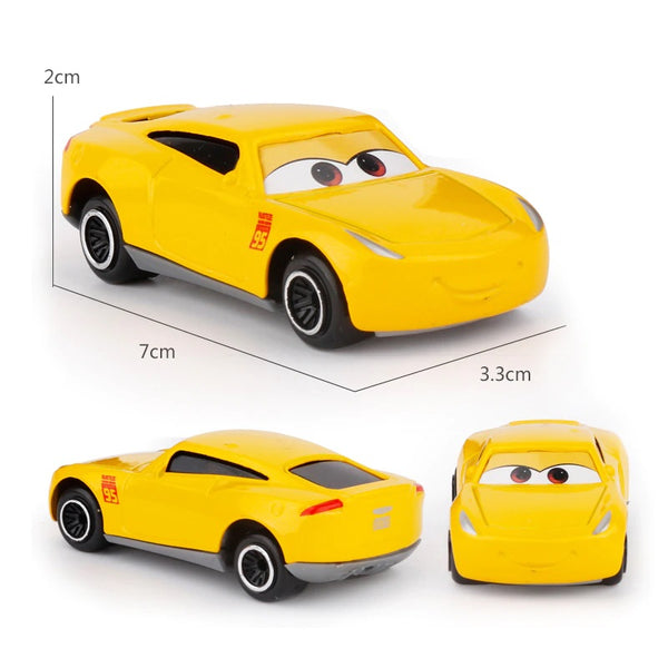 Set Disney Pixar Car 3 Lightning McQueen Jackson Storm Mack Uncle Truck 1:55 Diecast Metal Car