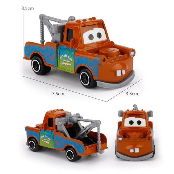 Set Disney Pixar Car 3 Lightning McQueen Jackson Storm Mack Uncle Truck 1:55 Diecast Metal Car