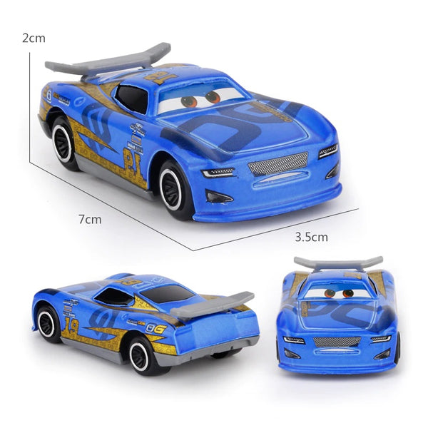 Set Disney Pixar Car 3 Lightning McQueen Jackson Storm Mack Uncle Truck 1:55 Diecast Metal Car