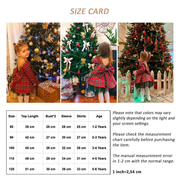 Baby Girl Red Plaids Princess Fluffy  Tulle gown, Infant Clothes Christmas picture